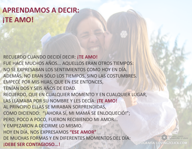 Hoy es un día para decir...
